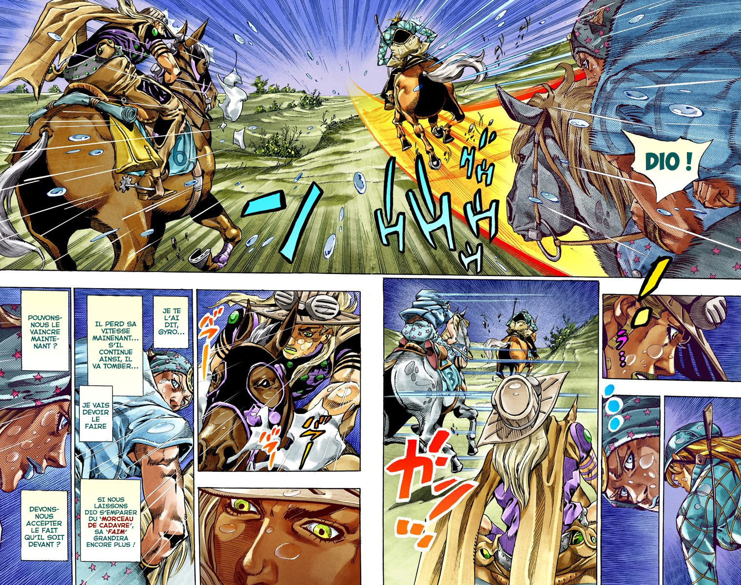 Read JoJo's Bizarre Adventure Part 7 Steel Ball Run Official Colored FR Manga Online