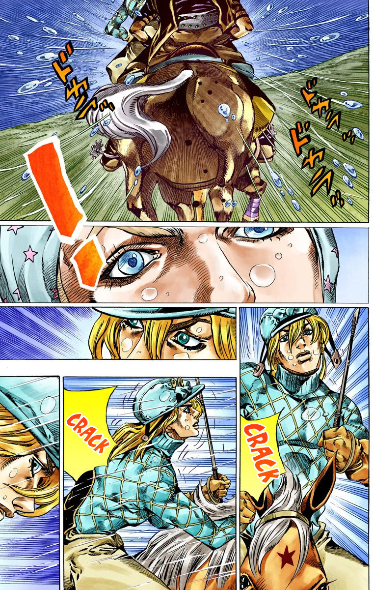 Read JoJo's Bizarre Adventure Part 7 Steel Ball Run Official Colored FR Manga Online