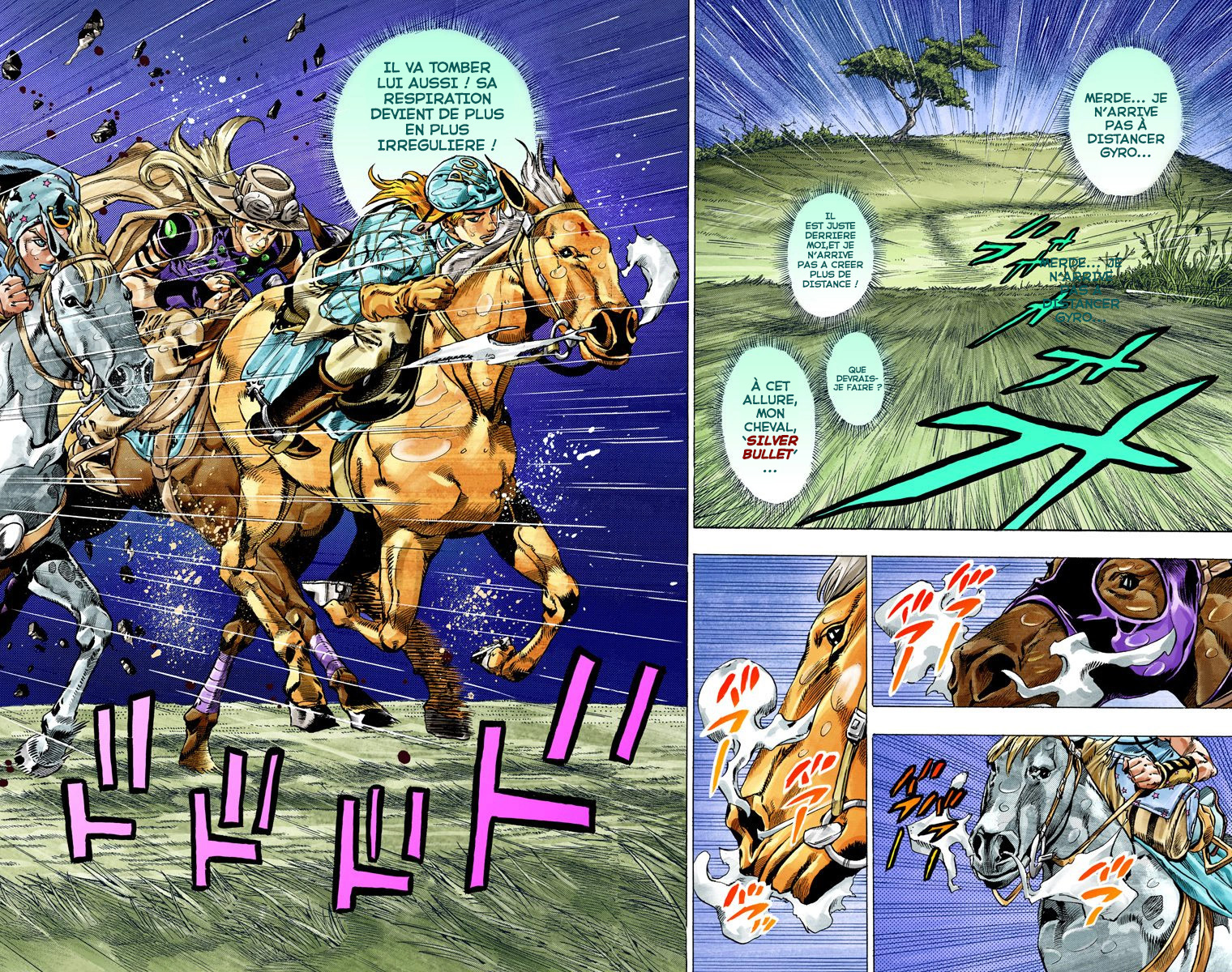 Read JoJo's Bizarre Adventure Part 7 Steel Ball Run Official Colored FR Manga Online