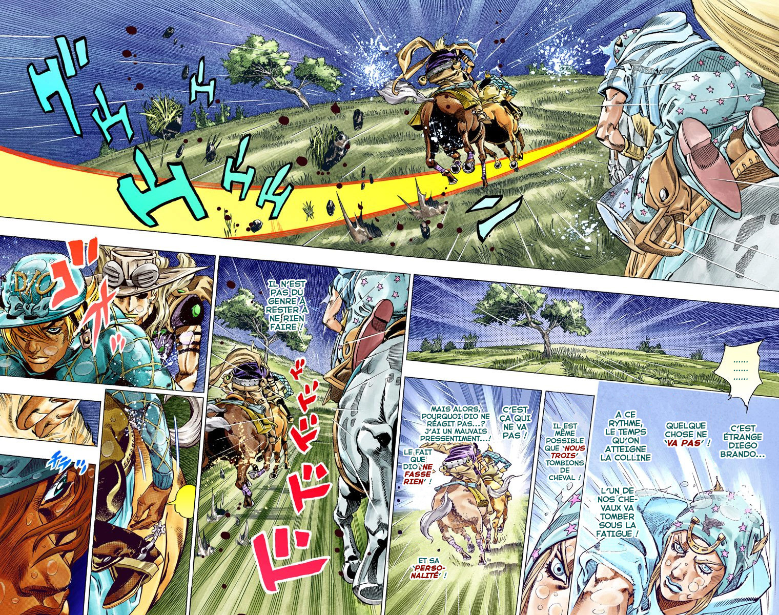 Read JoJo's Bizarre Adventure Part 7 Steel Ball Run Official Colored FR Manga Online
