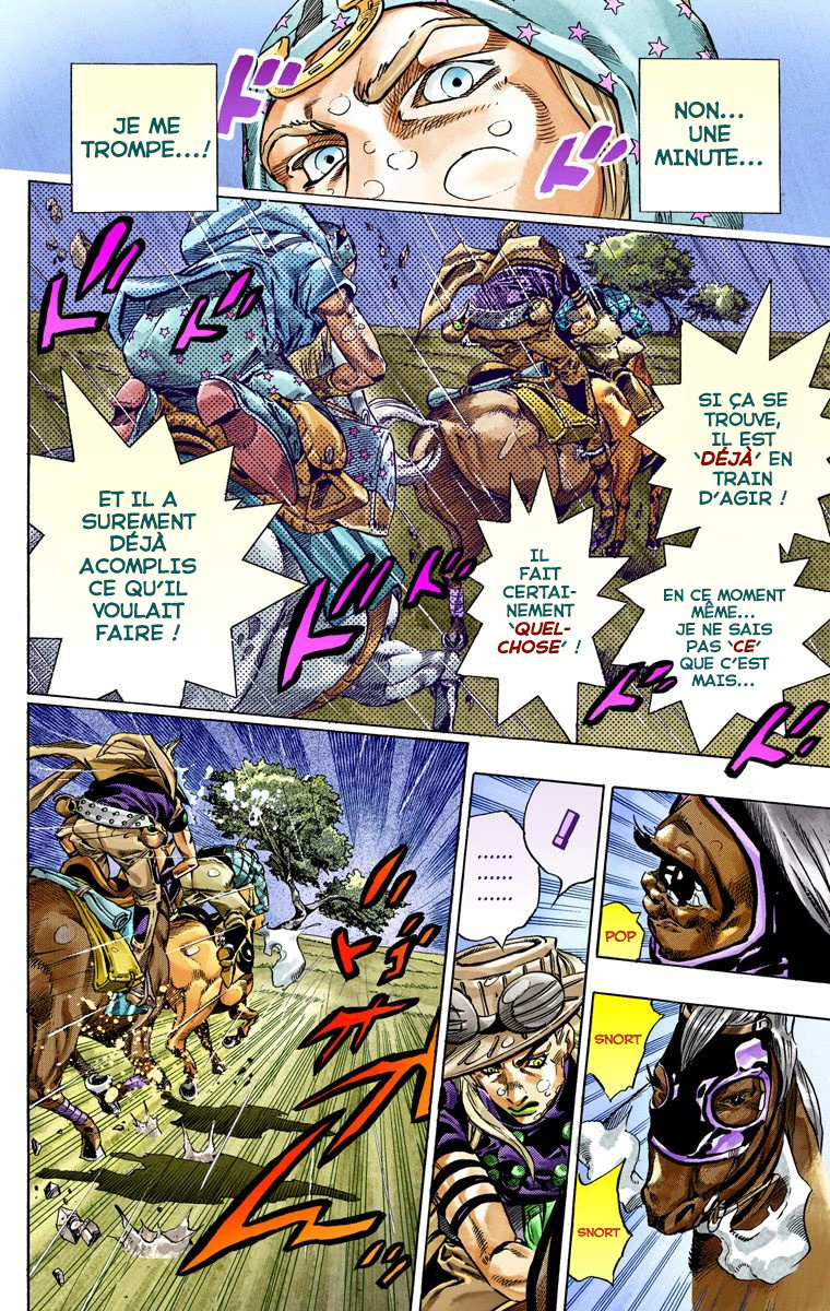 Read JoJo's Bizarre Adventure Part 7 Steel Ball Run Official Colored FR Manga Online