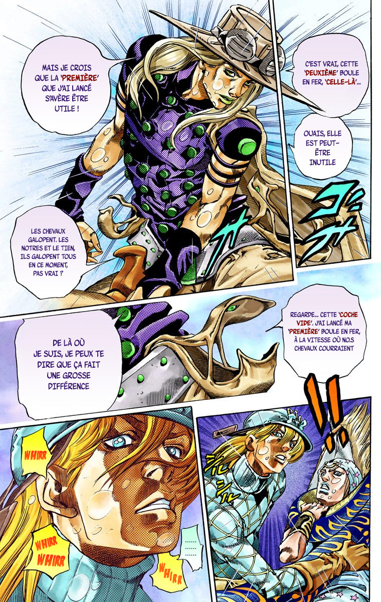 Read JoJo's Bizarre Adventure Part 7 Steel Ball Run Official Colored FR Manga Online