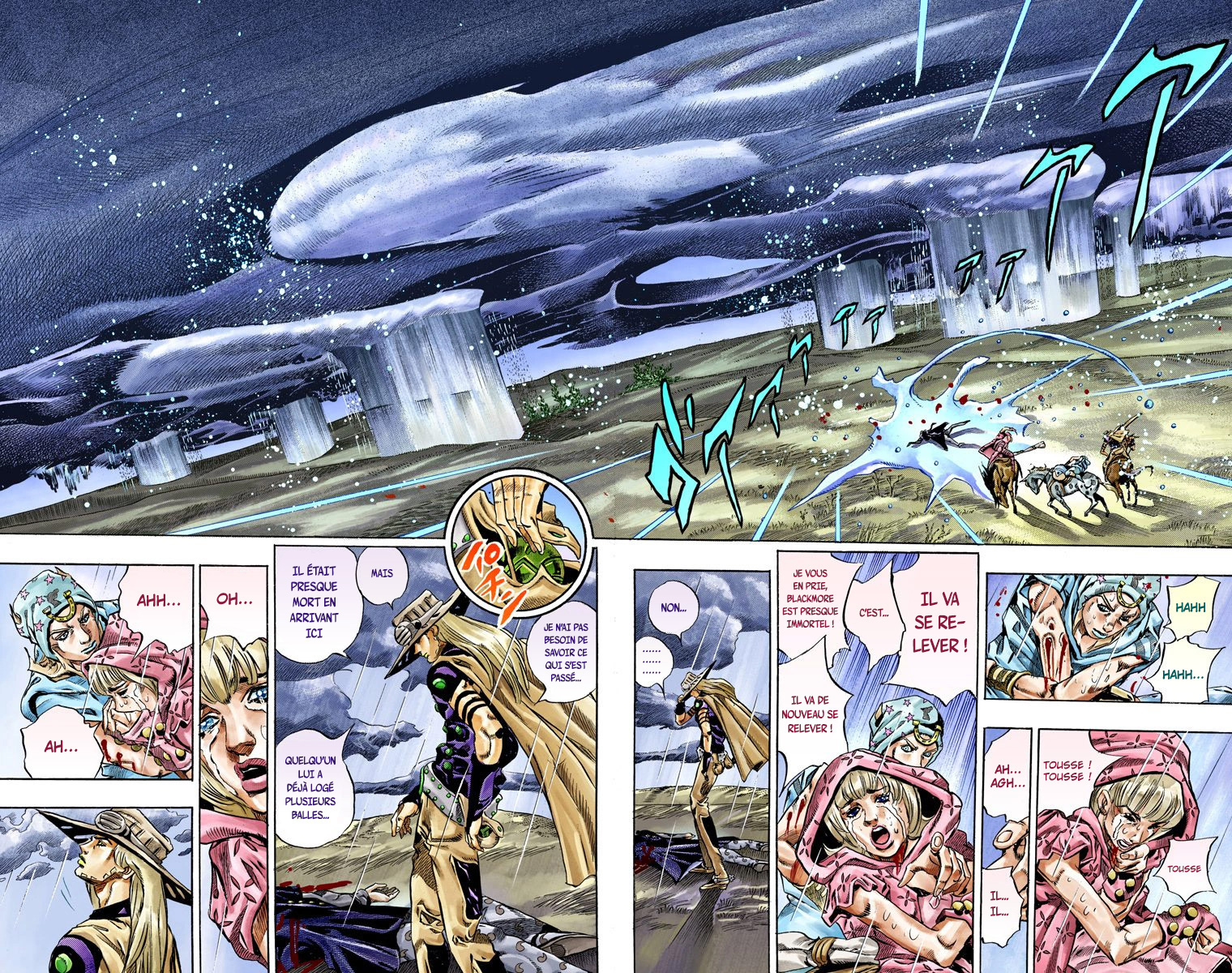 Read JoJo's Bizarre Adventure Part 7 Steel Ball Run Official Colored FR Manga Online