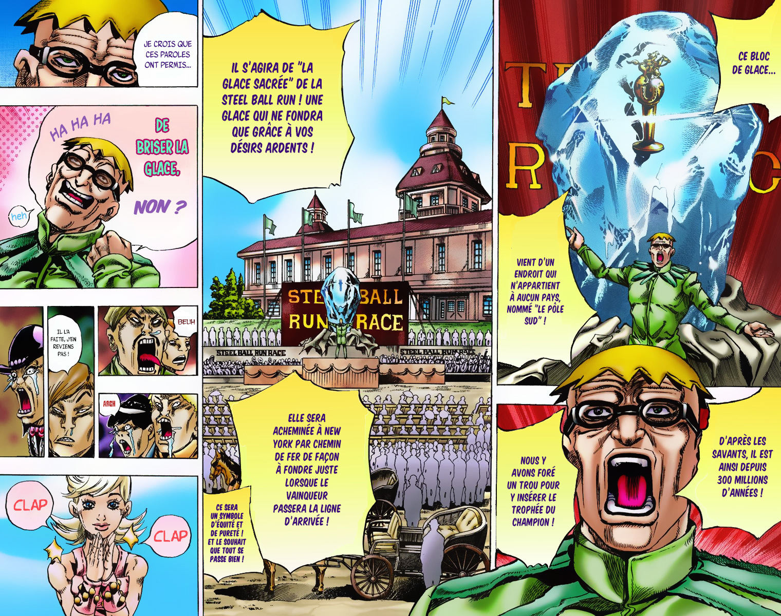 Read JoJo's Bizarre Adventure Part 7 Steel Ball Run Official Colored FR Manga Online