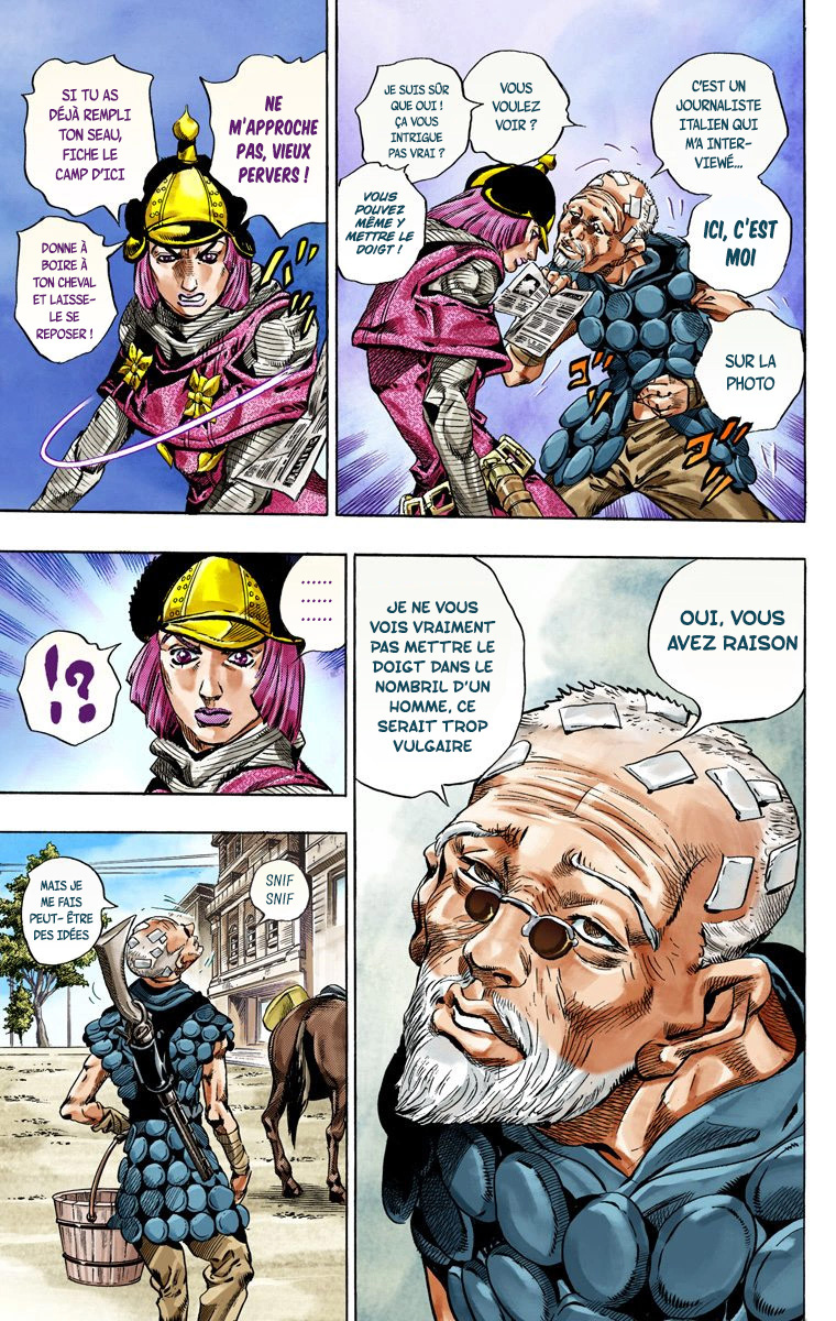 Read JoJo's Bizarre Adventure Part 7 Steel Ball Run Official Colored FR Manga Online