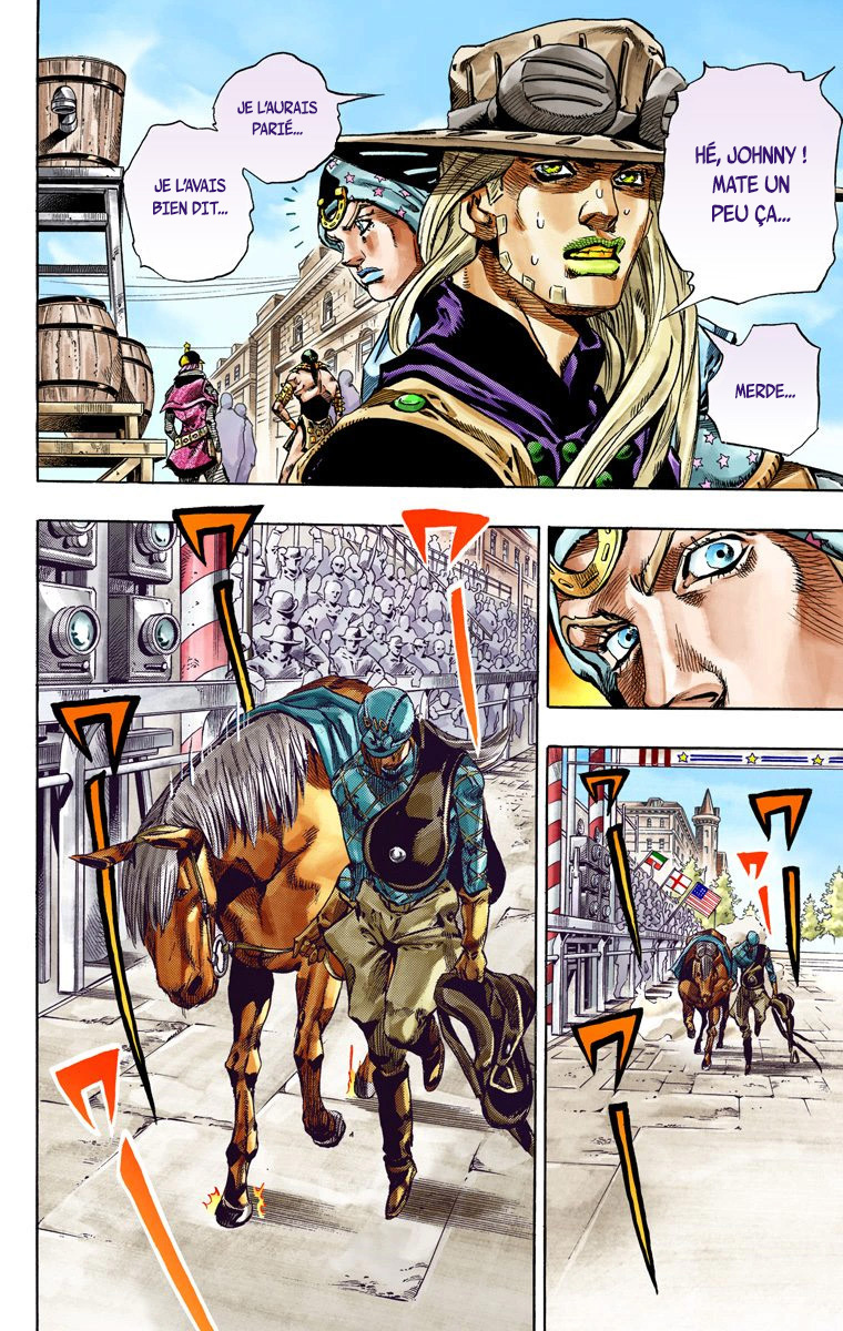 Read JoJo's Bizarre Adventure Part 7 Steel Ball Run Official Colored FR Manga Online