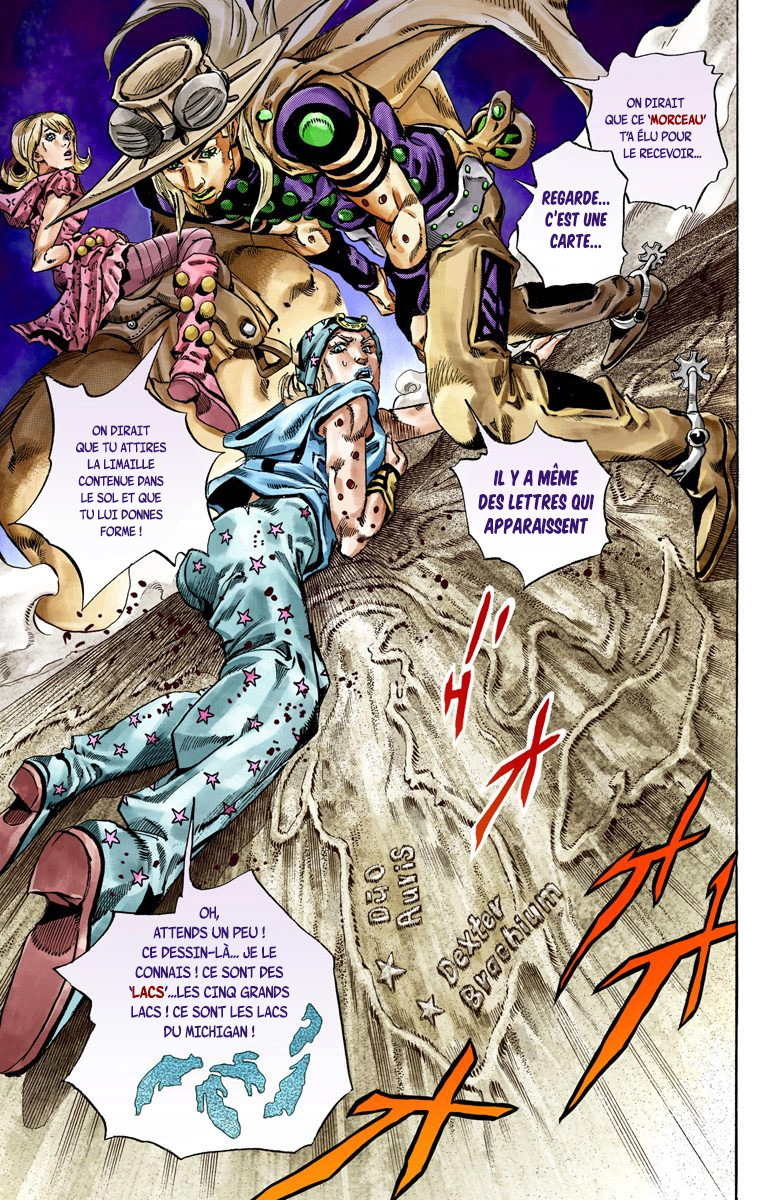 Read JoJo's Bizarre Adventure Part 7 Steel Ball Run Official Colored FR Manga Online