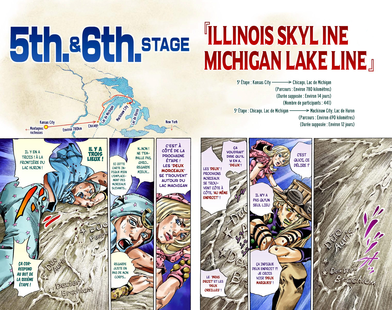 Read JoJo's Bizarre Adventure Part 7 Steel Ball Run Official Colored FR Manga Online