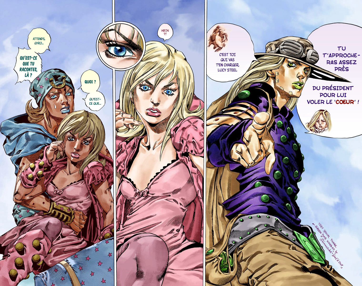 Read JoJo's Bizarre Adventure Part 7 Steel Ball Run Official Colored FR Manga Online