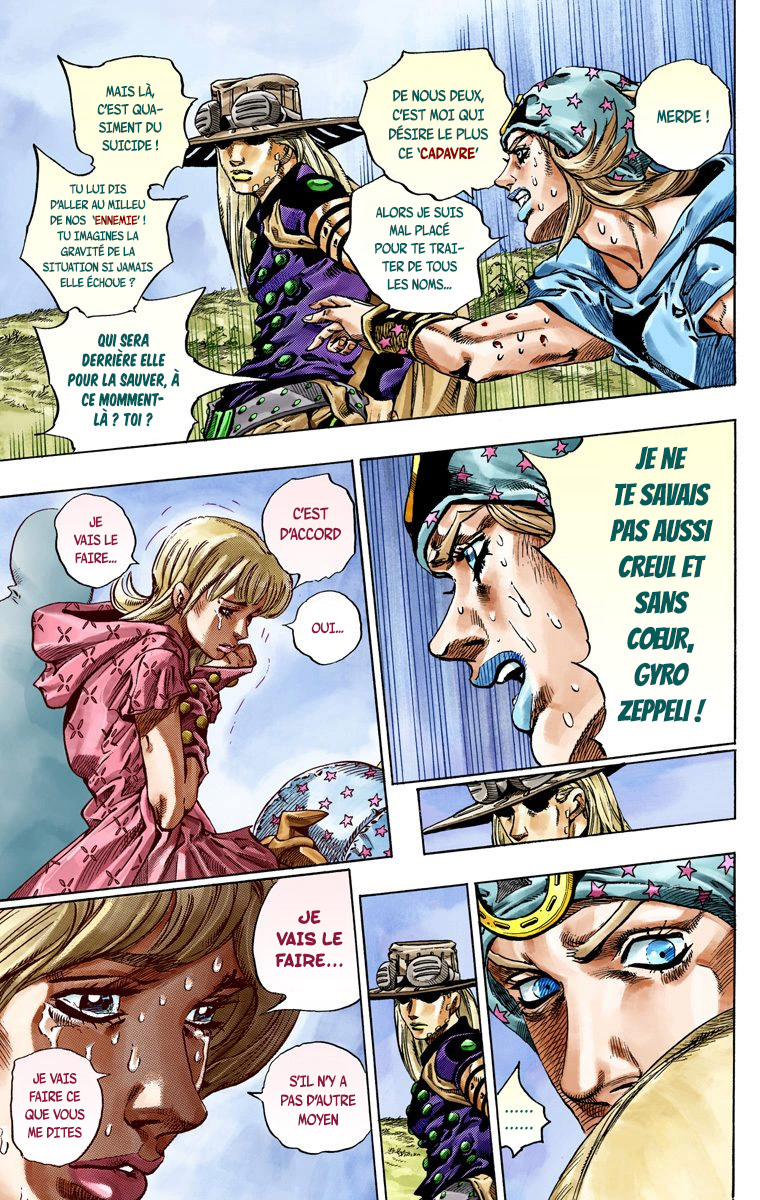 Read JoJo's Bizarre Adventure Part 7 Steel Ball Run Official Colored FR Manga Online