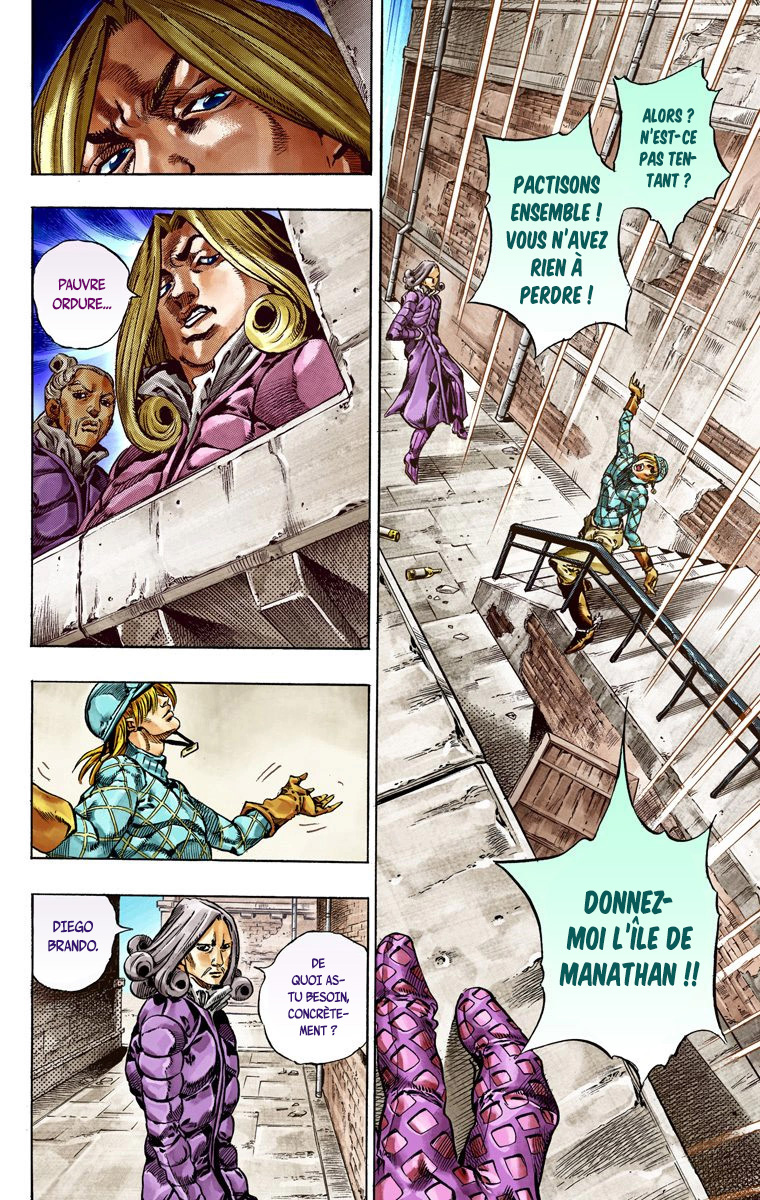 Read JoJo's Bizarre Adventure Part 7 Steel Ball Run Official Colored FR Manga Online
