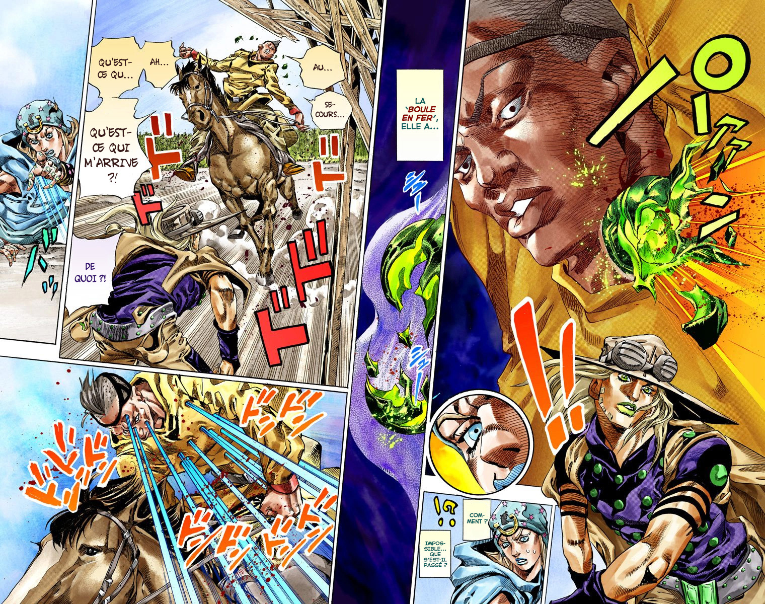 Read JoJo's Bizarre Adventure Part 7 Steel Ball Run Official Colored FR Manga Online