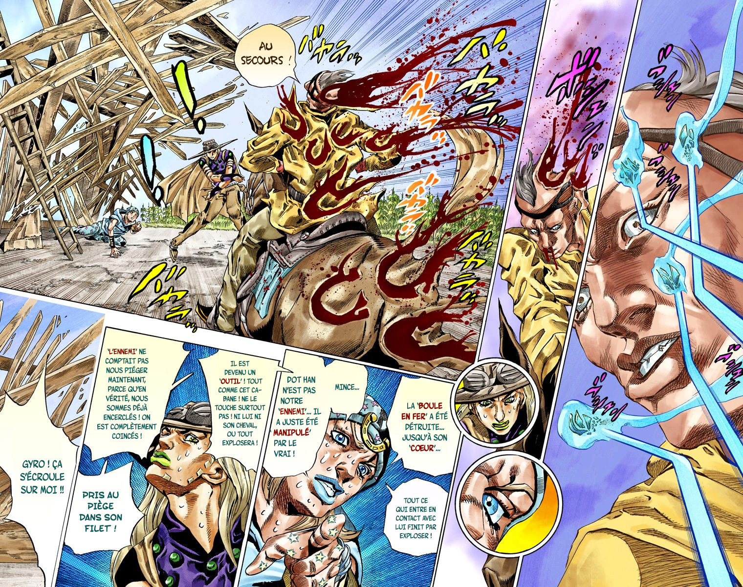Read JoJo's Bizarre Adventure Part 7 Steel Ball Run Official Colored FR Manga Online