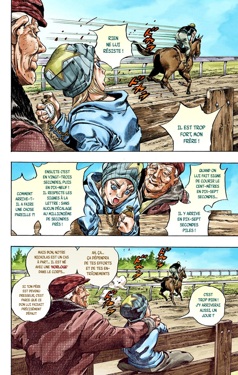 Read JoJo's Bizarre Adventure Part 7 Steel Ball Run Official Colored FR Manga Online
