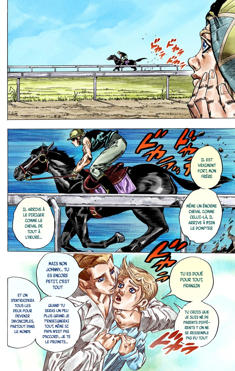 Read JoJo's Bizarre Adventure Part 7 Steel Ball Run Official Colored FR Manga Online