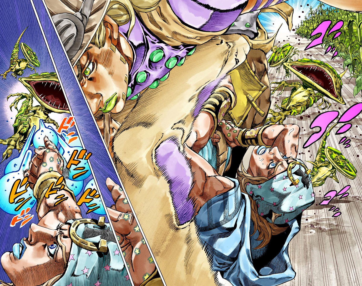 Read JoJo's Bizarre Adventure Part 7 Steel Ball Run Official Colored FR Manga Online