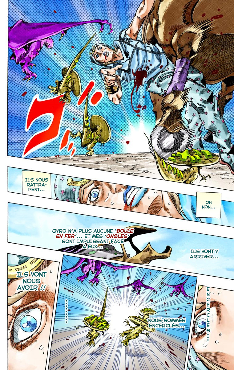 Read JoJo's Bizarre Adventure Part 7 Steel Ball Run Official Colored FR Manga Online