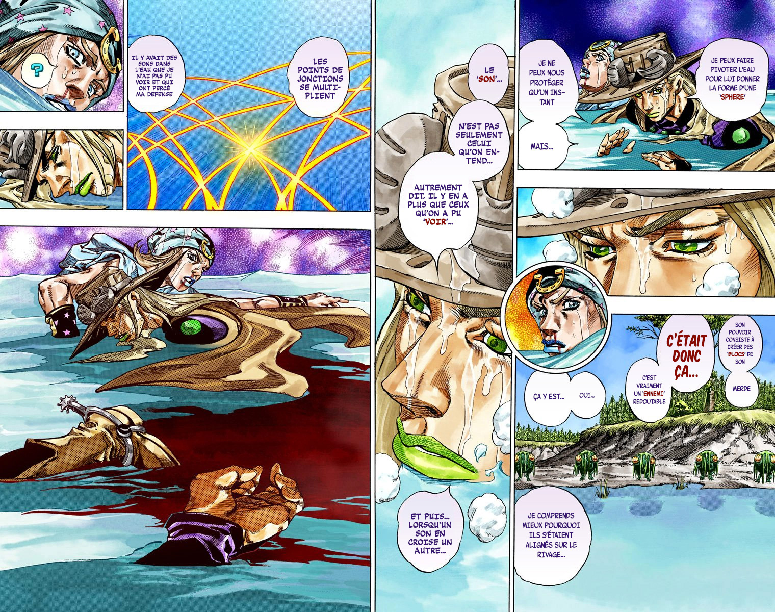 Read JoJo's Bizarre Adventure Part 7 Steel Ball Run Official Colored FR Manga Online