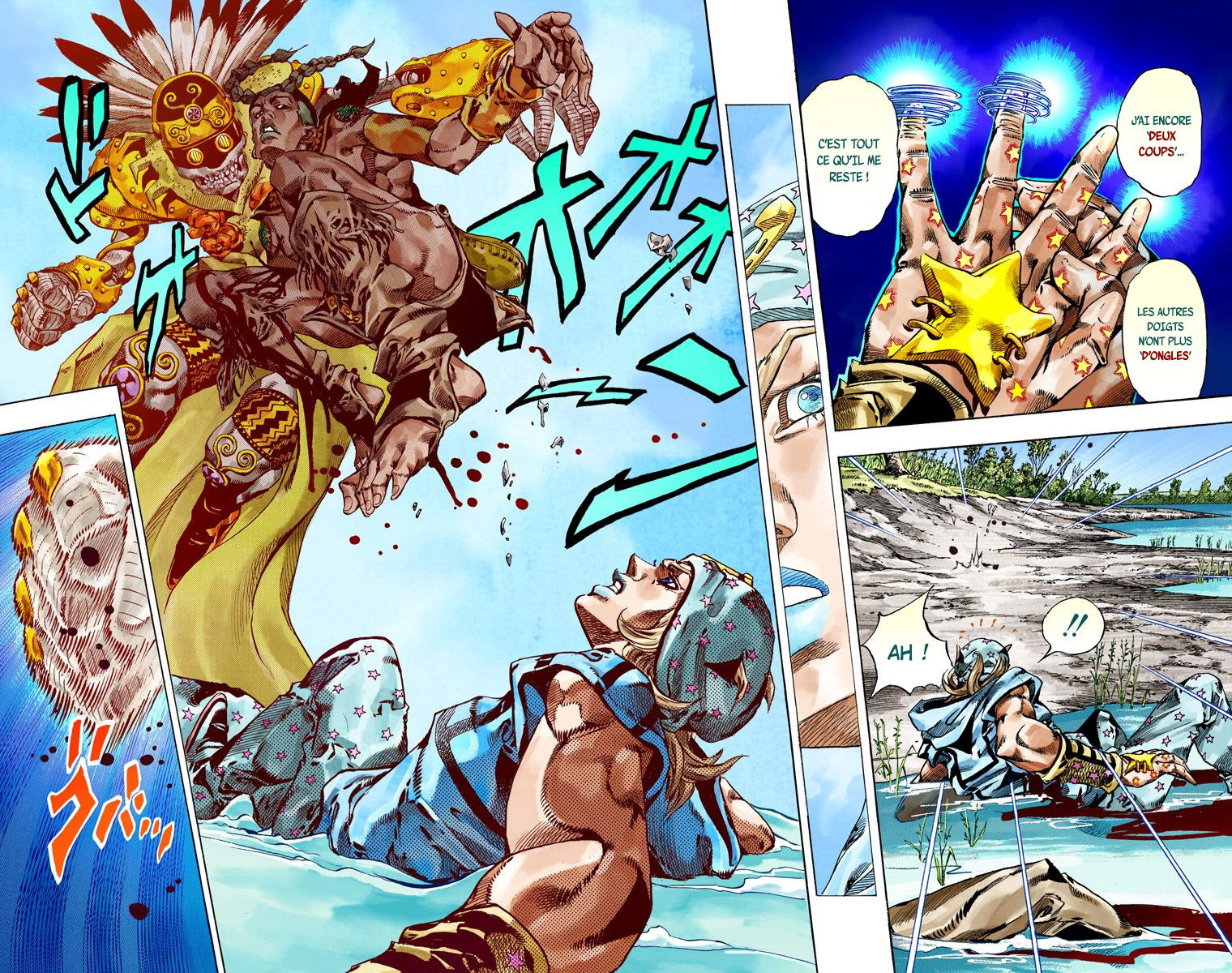 Read JoJo's Bizarre Adventure Part 7 Steel Ball Run Official Colored FR Manga Online