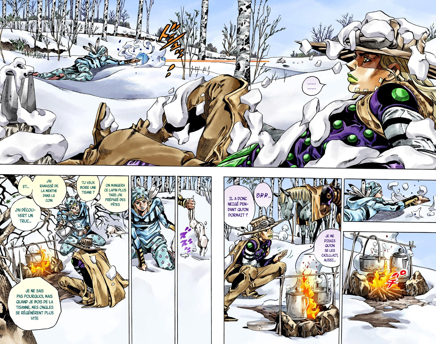 Read JoJo's Bizarre Adventure Part 7 Steel Ball Run Official Colored FR Manga Online