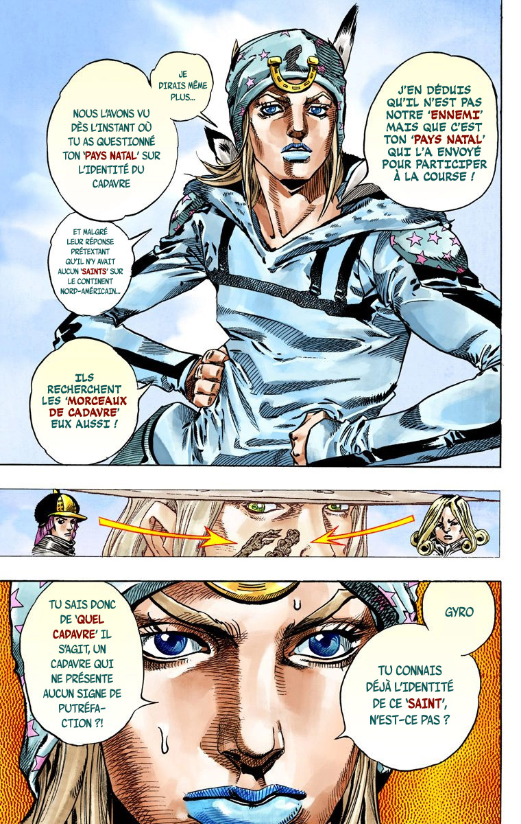 Read JoJo's Bizarre Adventure Part 7 Steel Ball Run Official Colored FR Manga Online