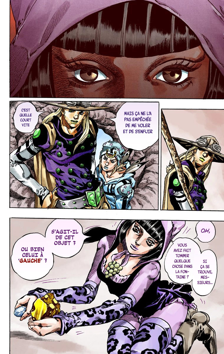Read JoJo's Bizarre Adventure Part 7 Steel Ball Run Official Colored FR Manga Online