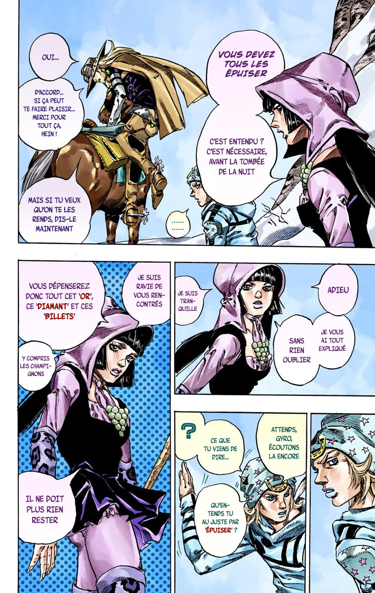 Read JoJo's Bizarre Adventure Part 7 Steel Ball Run Official Colored FR Manga Online