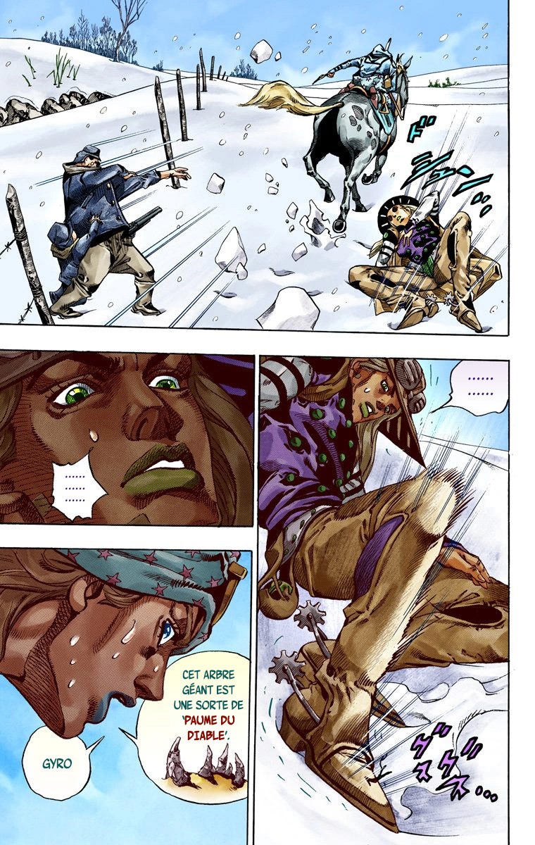 Read JoJo's Bizarre Adventure Part 7 Steel Ball Run Official Colored FR Manga Online