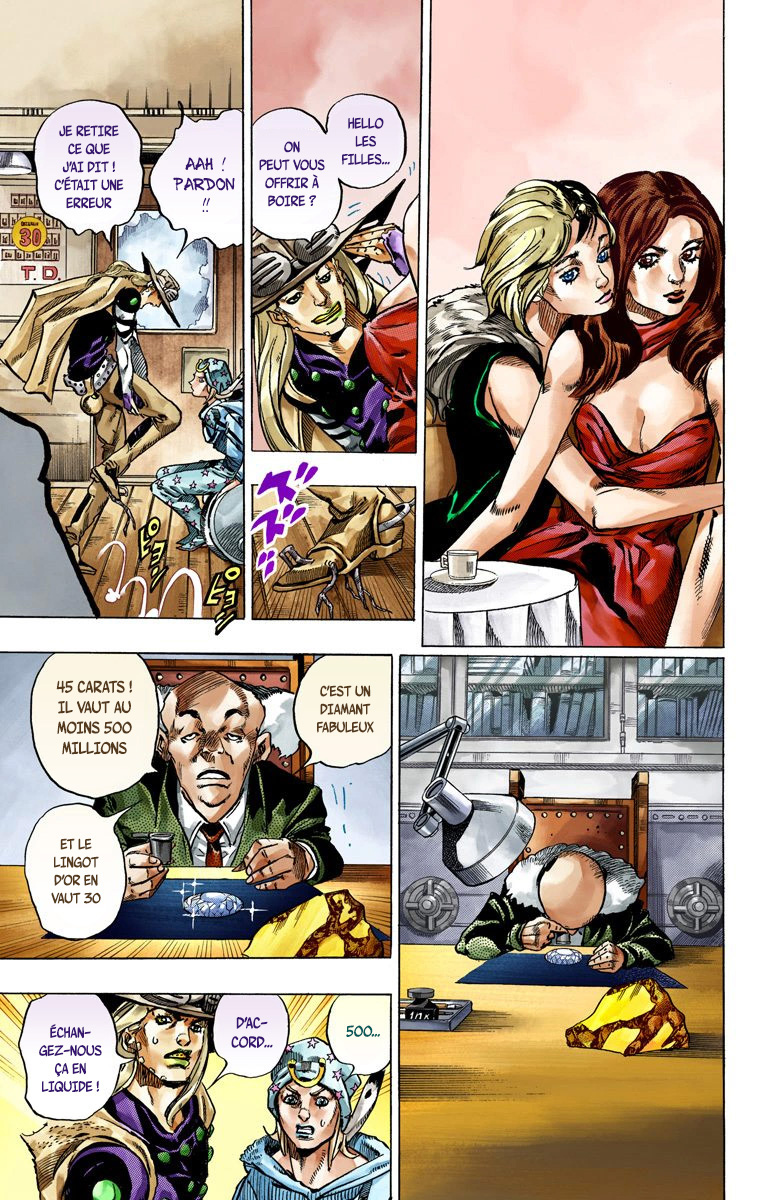 Read JoJo's Bizarre Adventure Part 7 Steel Ball Run Official Colored FR Manga Online