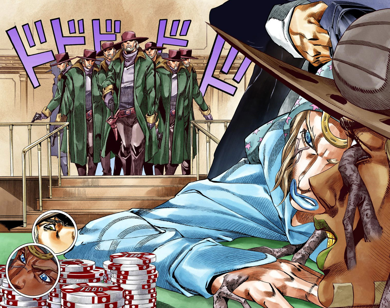 Read JoJo's Bizarre Adventure Part 7 Steel Ball Run Official Colored FR Manga Online