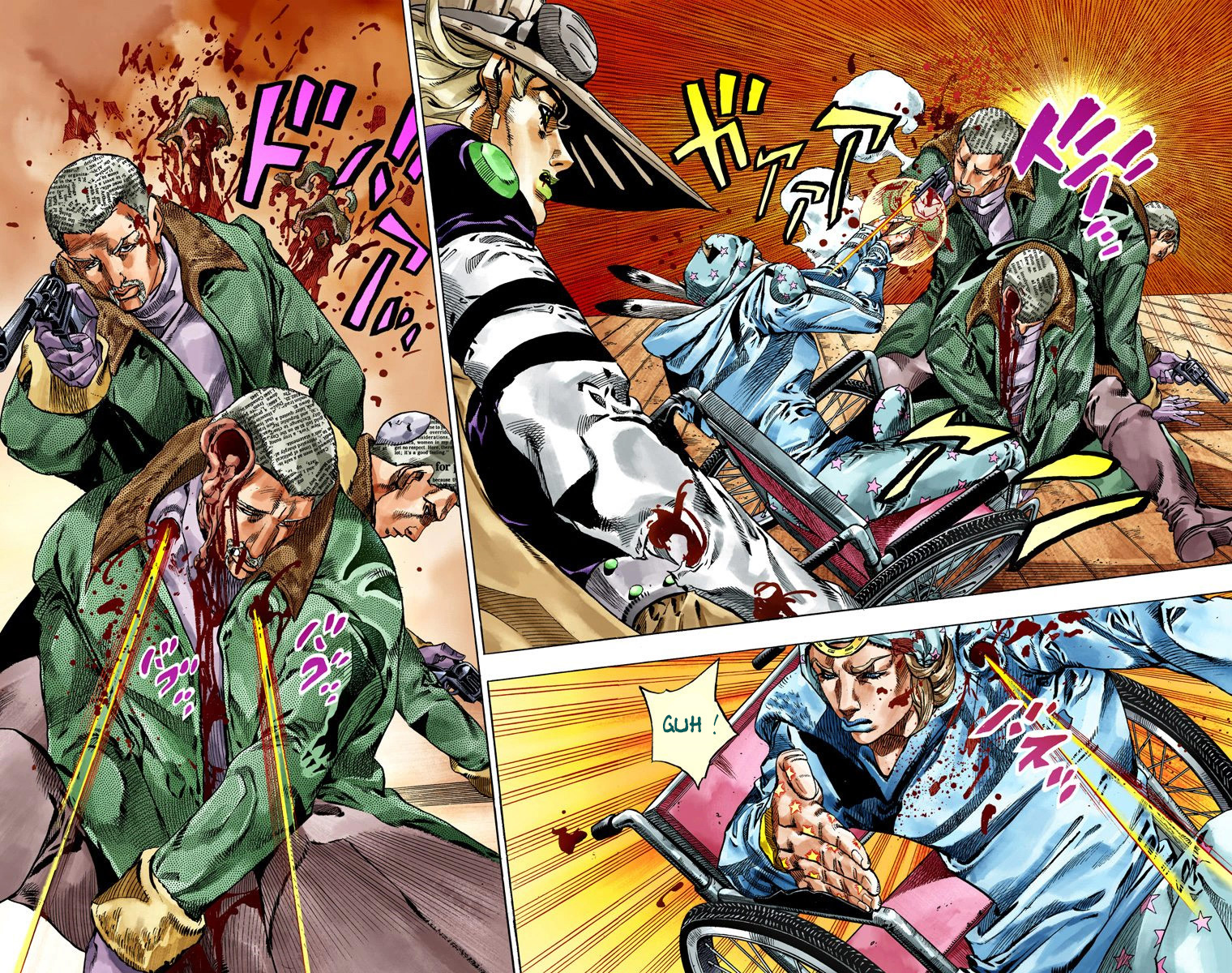Read JoJo's Bizarre Adventure Part 7 Steel Ball Run Official Colored FR Manga Online