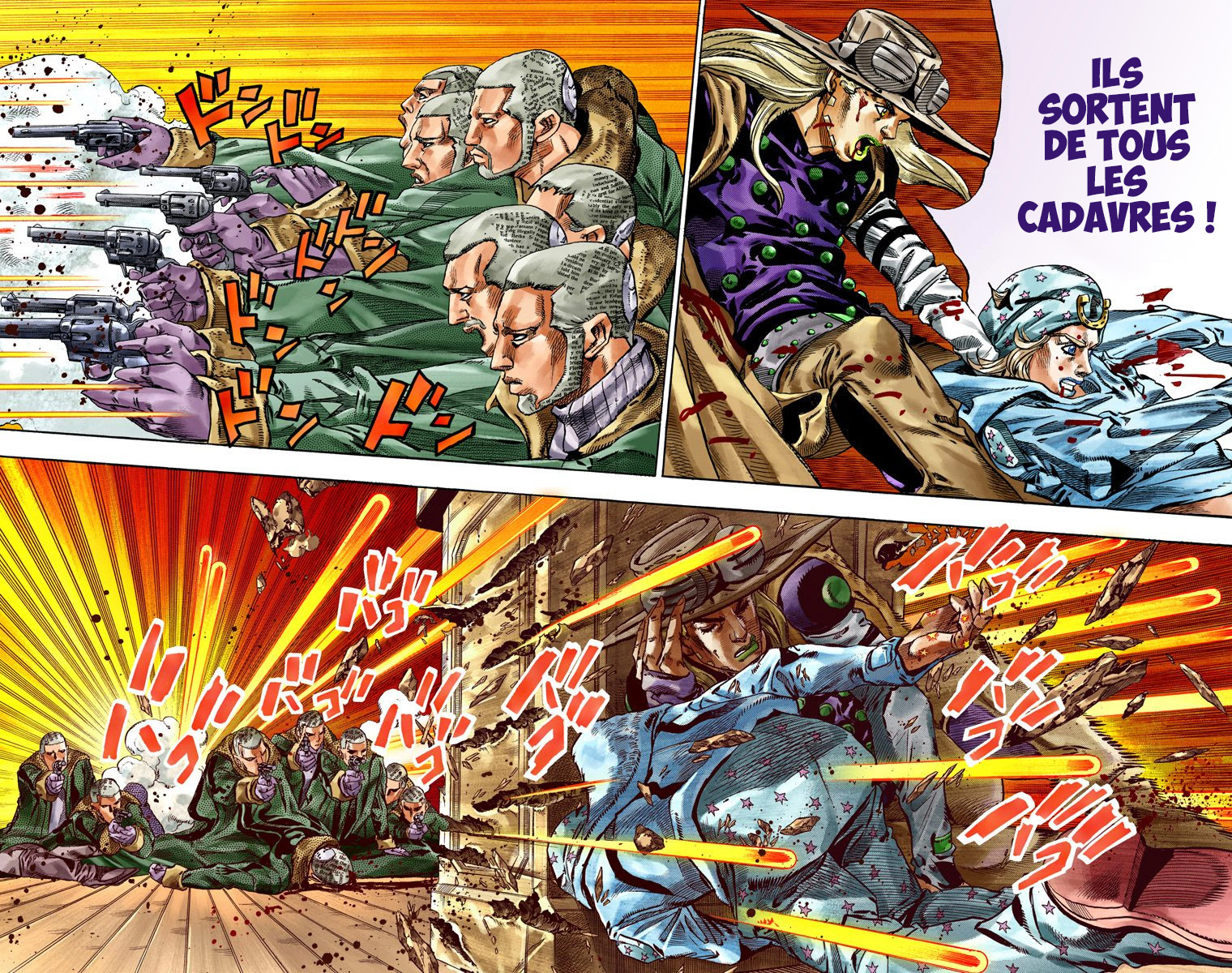 Read JoJo's Bizarre Adventure Part 7 Steel Ball Run Official Colored FR Manga Online