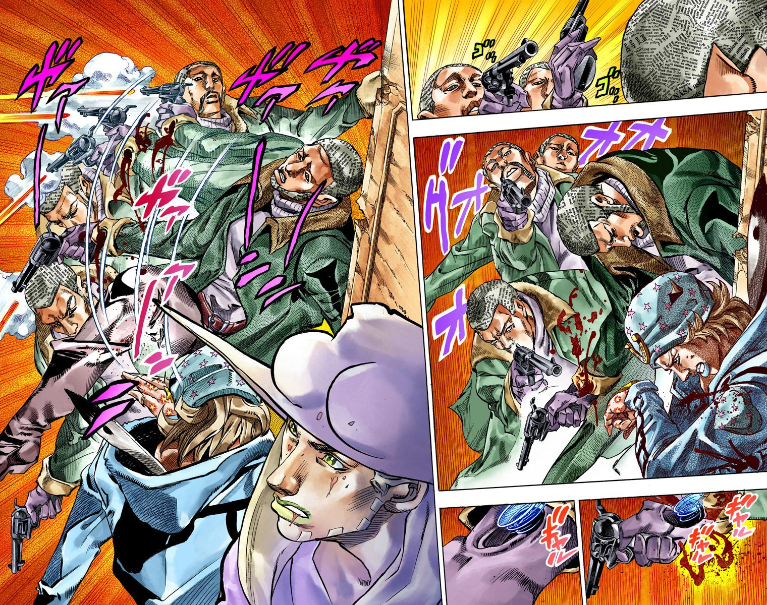 Read JoJo's Bizarre Adventure Part 7 Steel Ball Run Official Colored FR Manga Online
