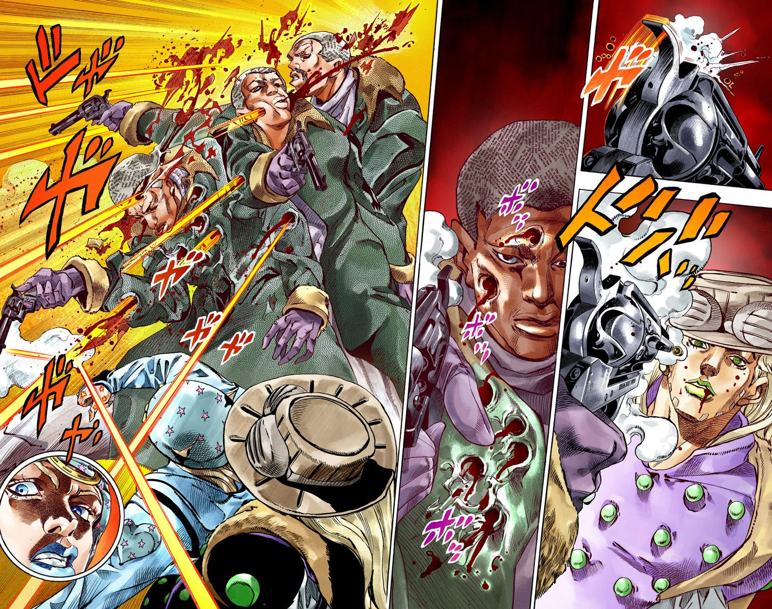 Read JoJo's Bizarre Adventure Part 7 Steel Ball Run Official Colored FR Manga Online