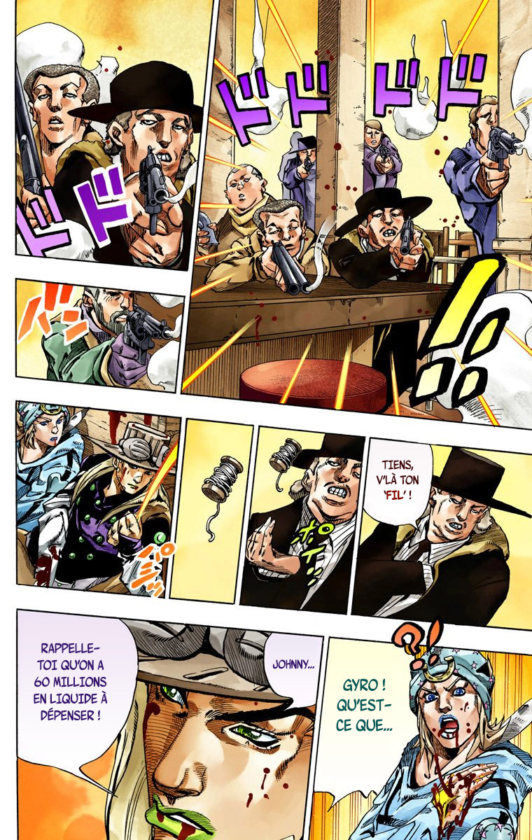 Read JoJo's Bizarre Adventure Part 7 Steel Ball Run Official Colored FR Manga Online
