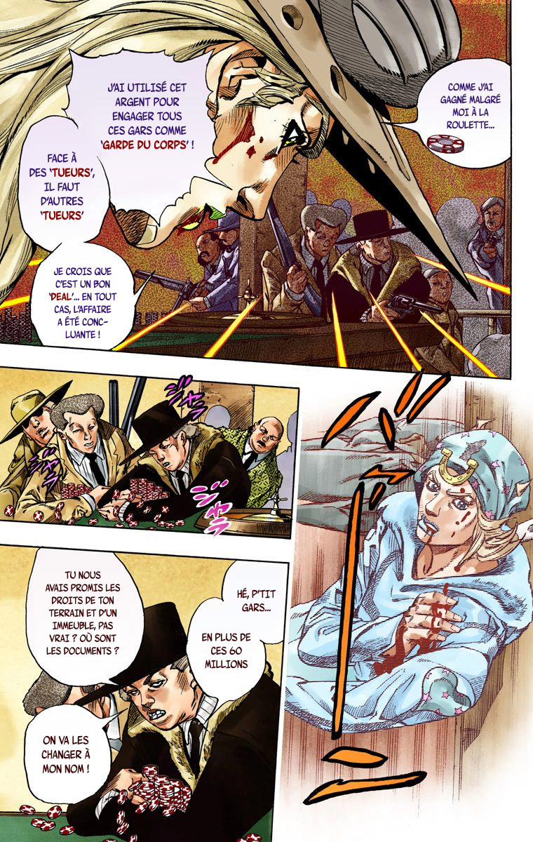 Read JoJo's Bizarre Adventure Part 7 Steel Ball Run Official Colored FR Manga Online