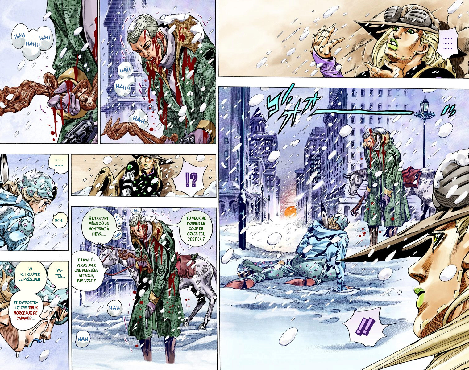 Read JoJo's Bizarre Adventure Part 7 Steel Ball Run Official Colored FR Manga Online