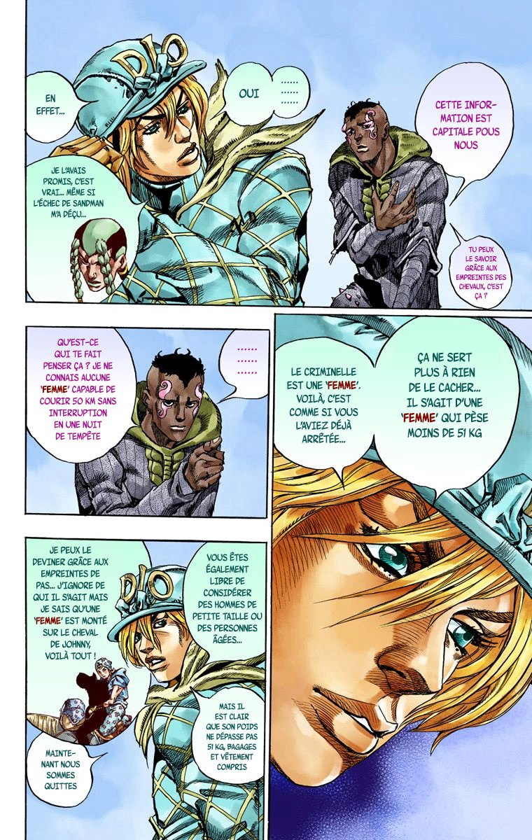 Read JoJo's Bizarre Adventure Part 7 Steel Ball Run Official Colored FR Manga Online