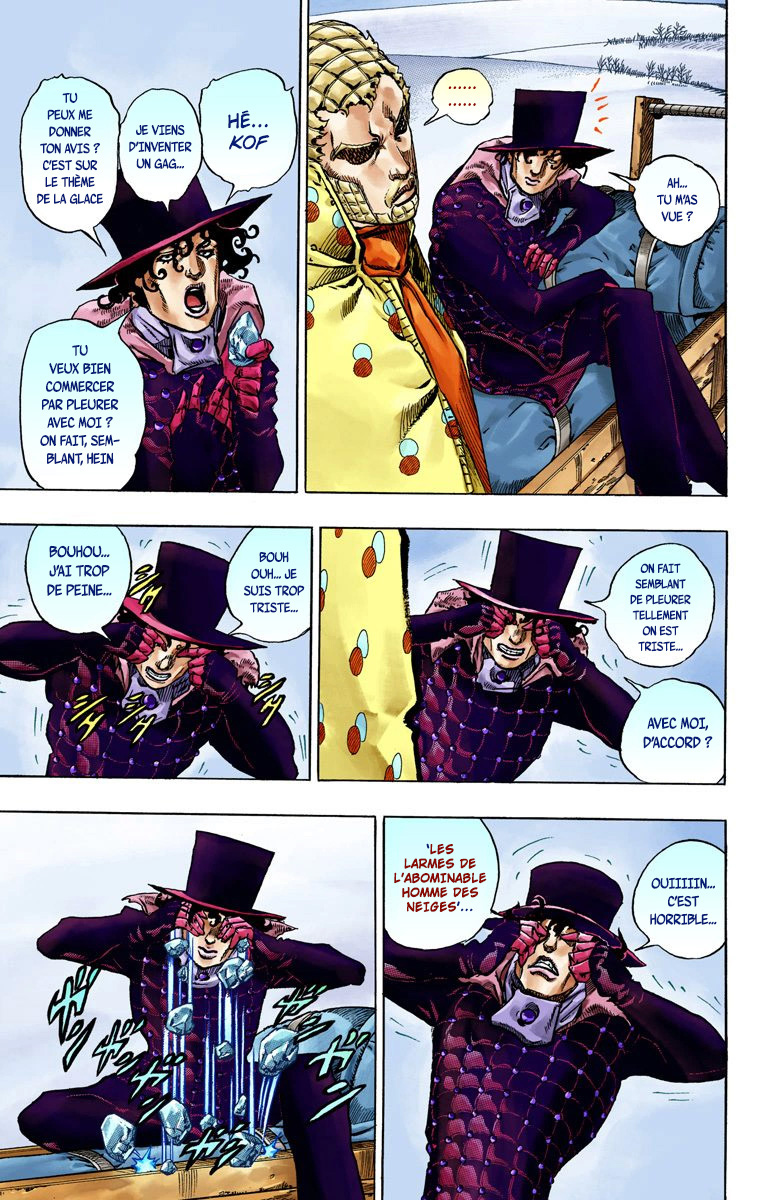 Read JoJo's Bizarre Adventure Part 7 Steel Ball Run Official Colored FR Manga Online