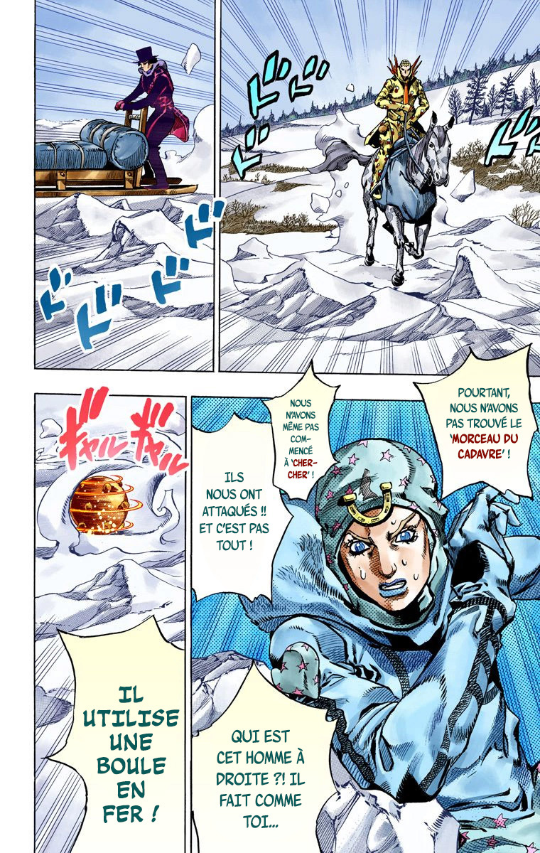 Read JoJo's Bizarre Adventure Part 7 Steel Ball Run Official Colored FR Manga Online