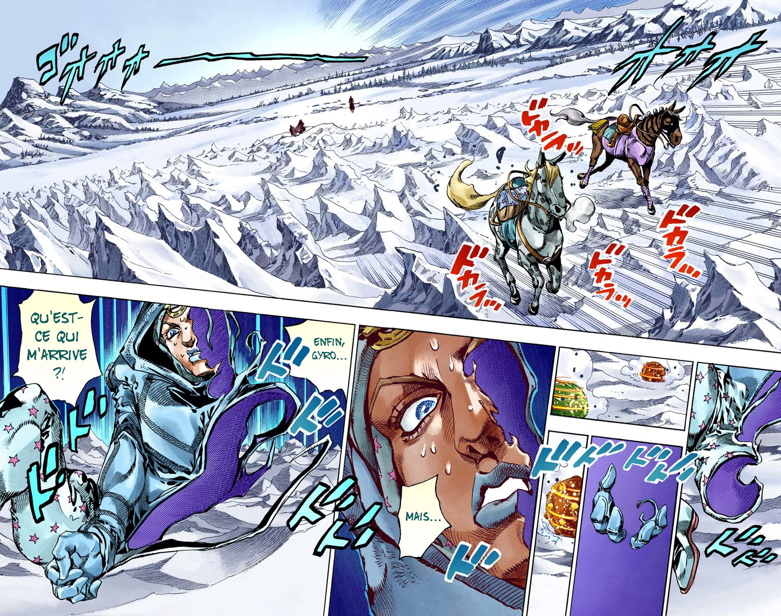 Read JoJo's Bizarre Adventure Part 7 Steel Ball Run Official Colored FR Manga Online
