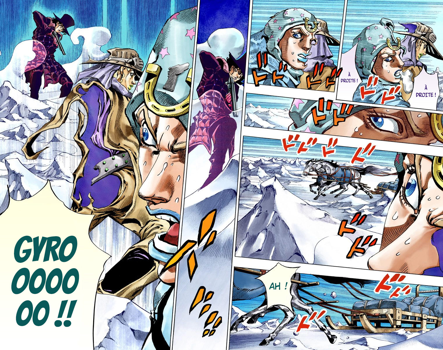 Read JoJo's Bizarre Adventure Part 7 Steel Ball Run Official Colored FR Manga Online