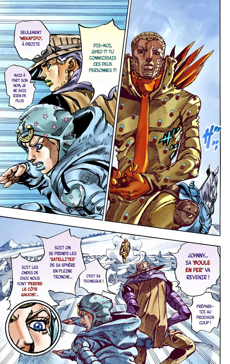 Read JoJo's Bizarre Adventure Part 7 Steel Ball Run Official Colored FR Manga Online