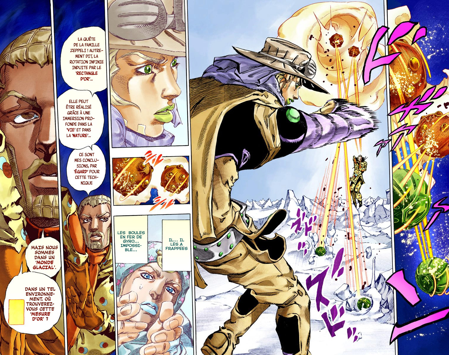 Read JoJo's Bizarre Adventure Part 7 Steel Ball Run Official Colored FR Manga Online