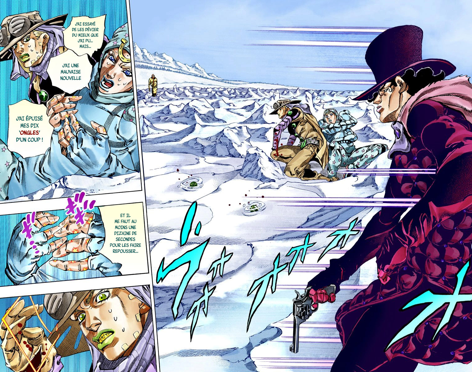 Read JoJo's Bizarre Adventure Part 7 Steel Ball Run Official Colored FR Manga Online