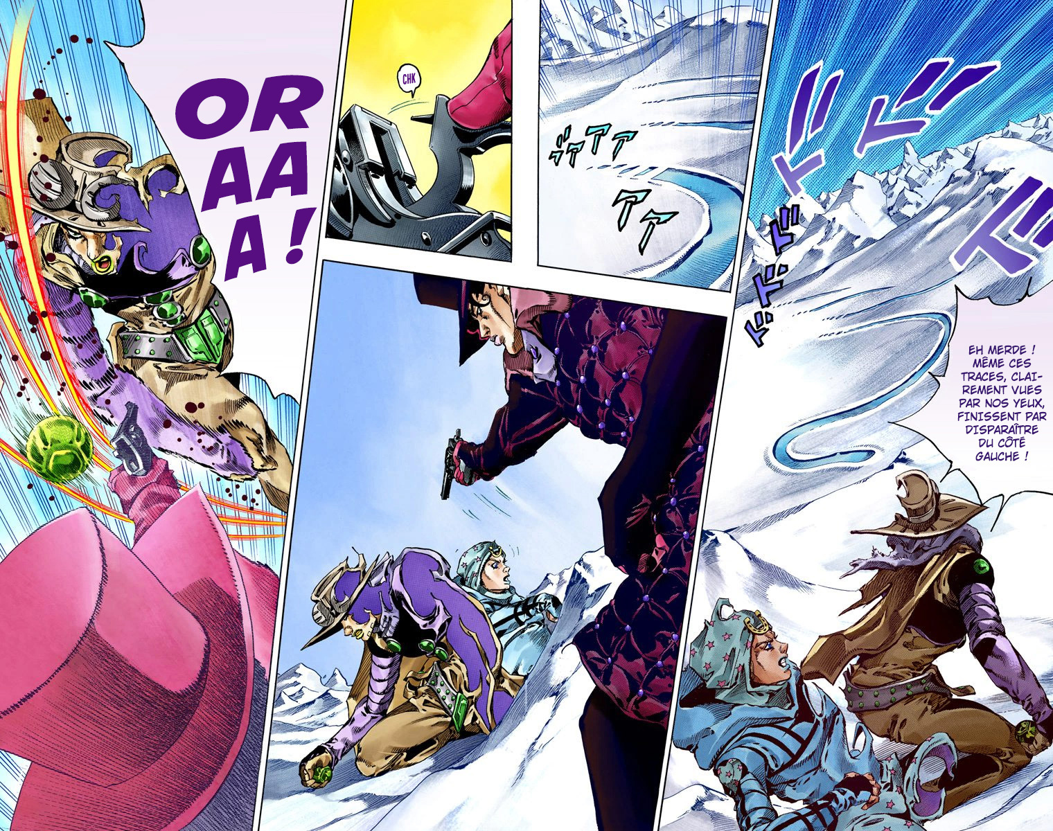 Read JoJo's Bizarre Adventure Part 7 Steel Ball Run Official Colored FR Manga Online