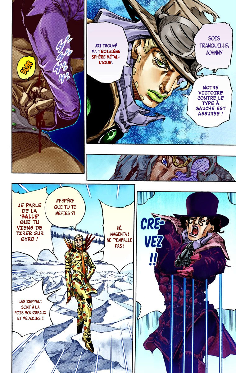 Read JoJo's Bizarre Adventure Part 7 Steel Ball Run Official Colored FR Manga Online