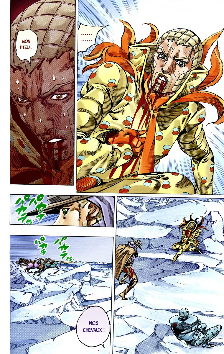 Read JoJo's Bizarre Adventure Part 7 Steel Ball Run Official Colored FR Manga Online