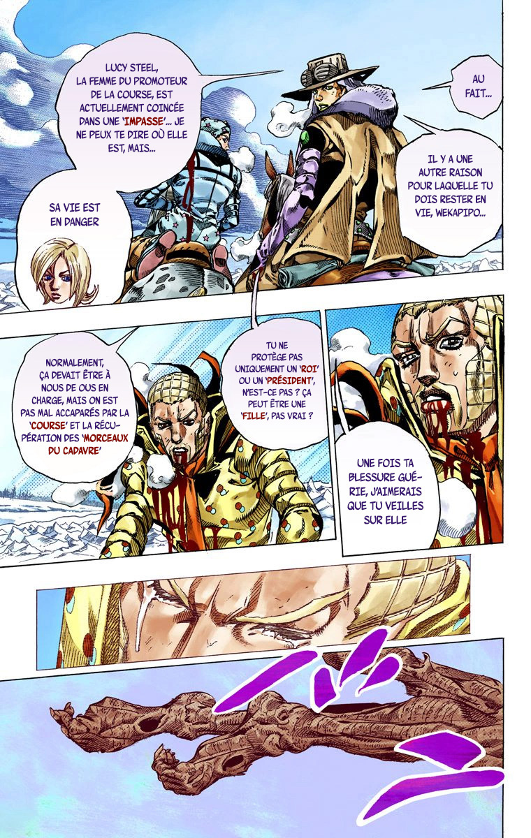 Read JoJo's Bizarre Adventure Part 7 Steel Ball Run Official Colored FR Manga Online