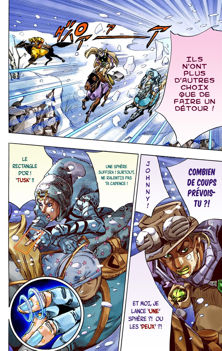 Read JoJo's Bizarre Adventure Part 7 Steel Ball Run Official Colored FR Manga Online